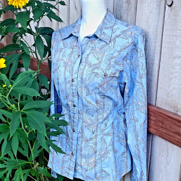 ROPER Western Snap Button-up- Size L (EUC) - Picture 3 of 11